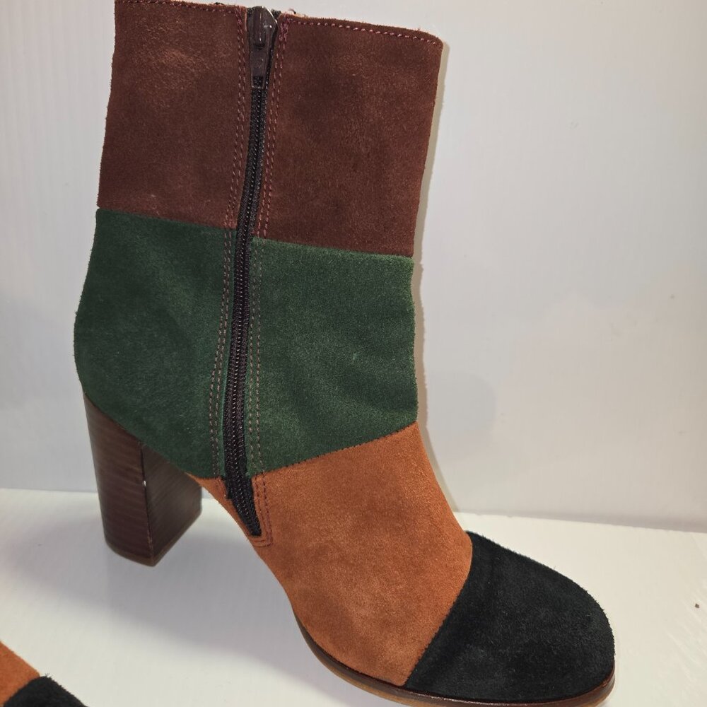 Musse & Cloud Women's Multicolor Patchwork Suede … - image 3